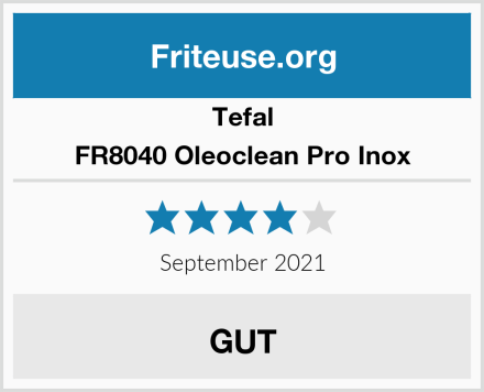 Tefal FR8040 Oleoclean Pro Inox Test