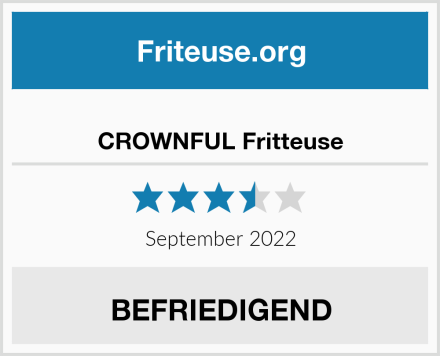  CROWNFUL Fritteuse Test