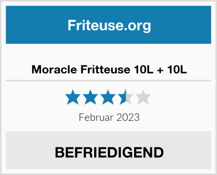  Moracle Fritteuse 10L + 10L Test