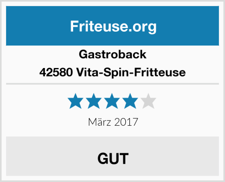 Gastroback 42580 Vita-Spin-Fritteuse Test